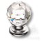 9932-400 Ручка кнопка с кристаллом Swarovski эксклюзивная коллекция, глянцевый хром