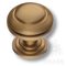 0712-007 Ручка кнопка латунь, современная классика, матовое золото