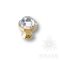 0Z5739.000.00 Ручка кнопка с кристаллом Swarovski эксклюзивная коллекция, глянцевое золото