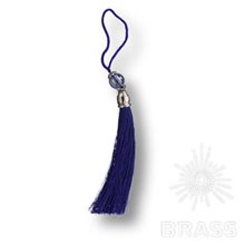 TASSEL-10-SAKS-COLOR Кисточки для мебельных ручек, синий/глянцевый хром