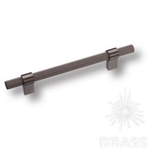 8774 0128 BBN-BBN Ручка рейлинг модерн, чёрный матовый никель 128 мм