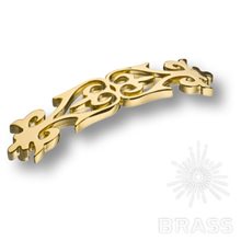 ANASTASIA/128-G Ручка скоба современная классика, цвет глянцевая латунь 128 мм