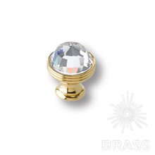 0Z5739.000.00 Ручка кнопка с кристаллом Swarovski эксклюзивная коллекция, глянцевое золото