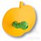 461025ST07ST06 Ручка кнопка детская, яблоко желтое с зеленым червячком