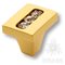 0771-030-1 Ручка кнопка, латунь с кристаллами Swarovski, глянцевое золото 24K