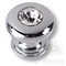 0775-005-2 Ручка кнопка, латунь с кристаллом Swarovski, глянцевый хром