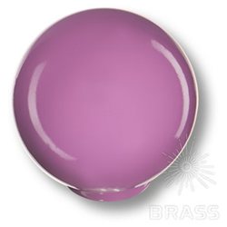626MO Ручка кнопка детская коллекция , выполнена в форме шара, цвет фиолетовый глянцевый