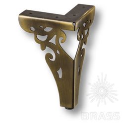 KAX-4626-0150-A08 Опора мебельная резная, цвет - античная бронза