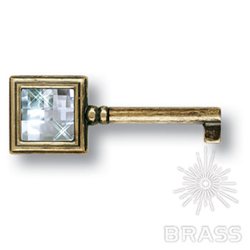 15.511.42.SWA.12 Ключ мебельный с кристаллом Swarovski, античная бронза